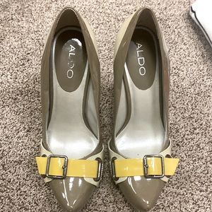 Aldo heels with leather lower in size 37